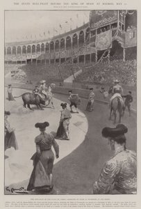 Statens oksekamp foran kongen av Spania i Madrid, 21. mai